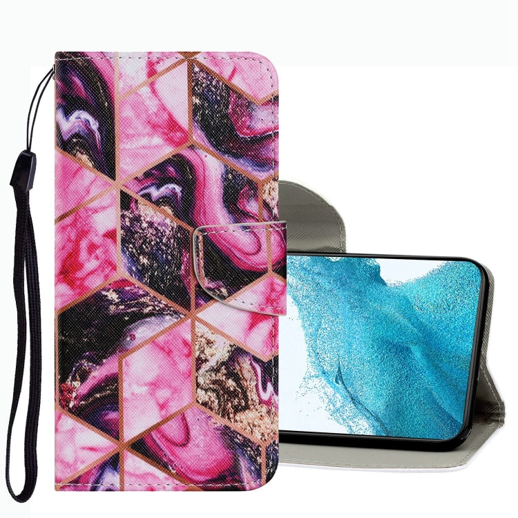 Coloured Drawing Pattern Leather Phone Case, For Samsung Galaxy S22 Ultra 5G, For Samsung Galaxy S22 5G, For Samsung Galaxy S22+ 5G