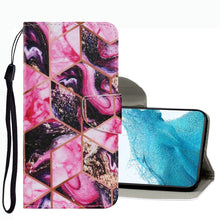 Load image into Gallery viewer, Coloured Drawing Pattern Leather Phone Case, For Samsung Galaxy S22 Ultra 5G, For Samsung Galaxy S22 5G, For Samsung Galaxy S22+ 5G