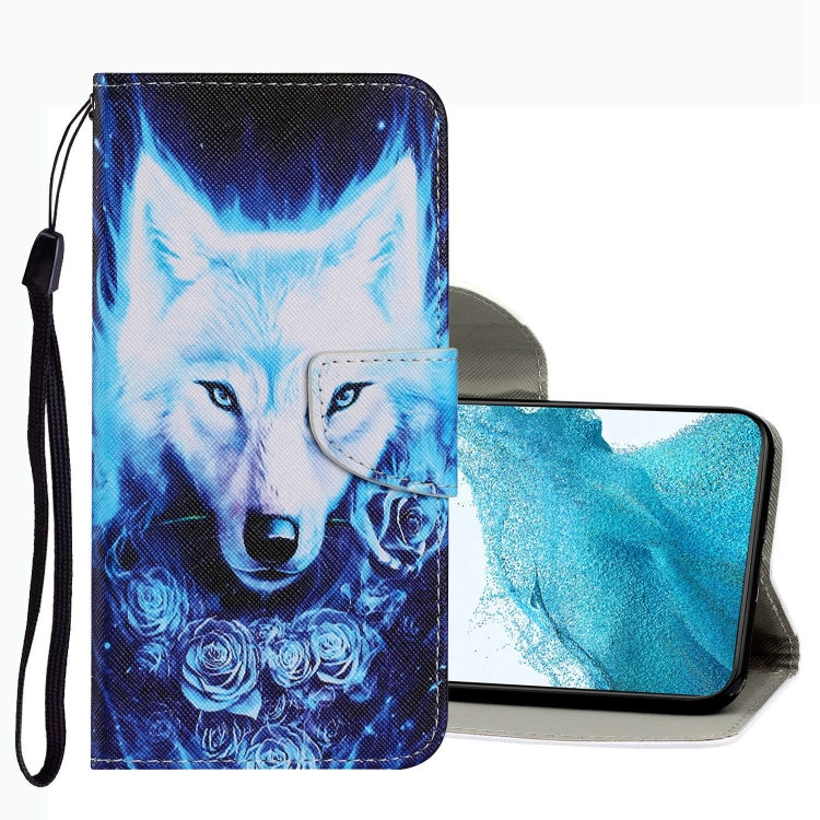 Coloured Drawing Pattern Leather Phone Case, For Samsung Galaxy S22 Ultra 5G, For Samsung Galaxy S22 5G, For Samsung Galaxy S22+ 5G