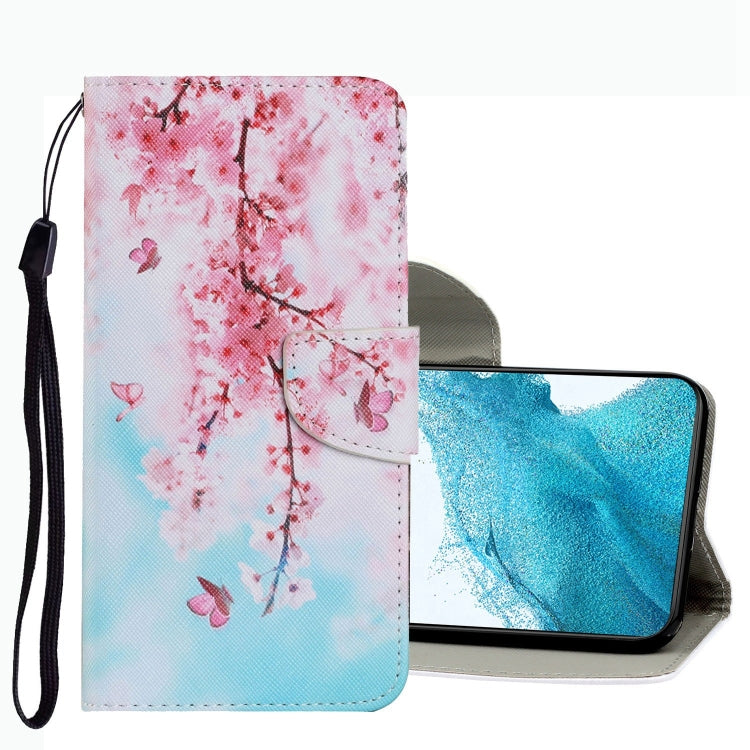 Coloured Drawing Pattern Leather Phone Case, For Samsung Galaxy S22 Ultra 5G, For Samsung Galaxy S22 5G, For Samsung Galaxy S22+ 5G