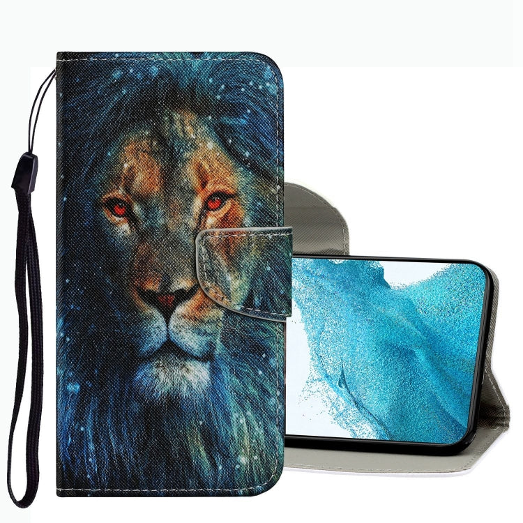 Coloured Drawing Pattern Leather Phone Case, For Samsung Galaxy S22 Ultra 5G, For Samsung Galaxy S22 5G, For Samsung Galaxy S22+ 5G