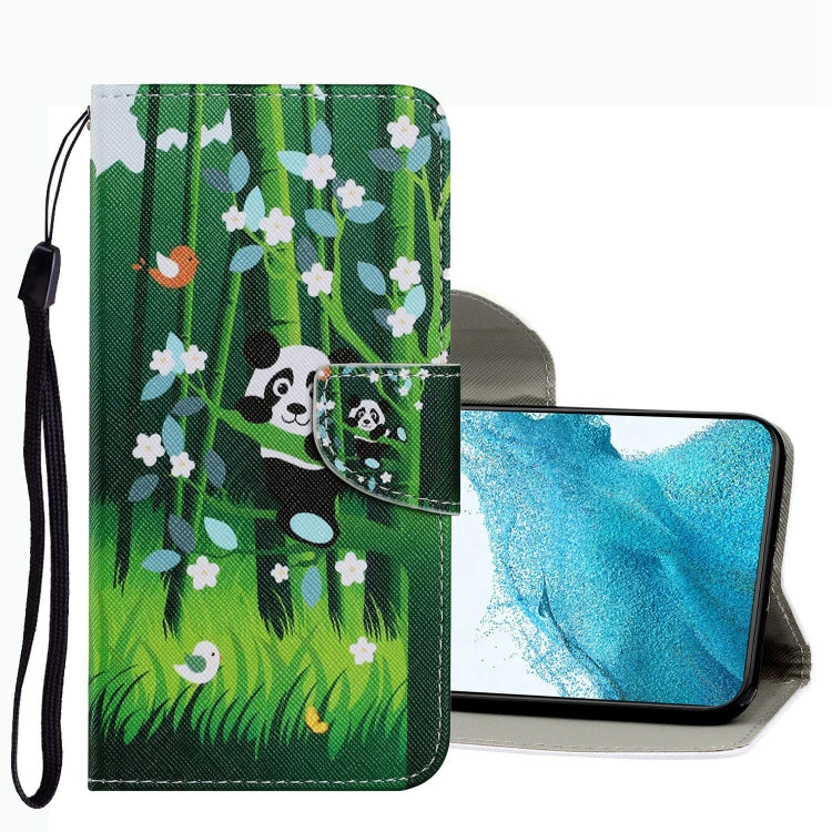 Coloured Drawing Pattern Leather Phone Case, For Samsung Galaxy S22 Ultra 5G, For Samsung Galaxy S22 5G, For Samsung Galaxy S22+ 5G