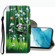 Load image into Gallery viewer, Coloured Drawing Pattern Leather Phone Case, For Samsung Galaxy S22 Ultra 5G, For Samsung Galaxy S22 5G, For Samsung Galaxy S22+ 5G