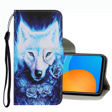 Load image into Gallery viewer, Coloured Drawing Pattern Leather Phone Case, For OPPO A16, For Huawei P Smart 2021, For vivo Y21