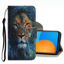Load image into Gallery viewer, Coloured Drawing Pattern Leather Phone Case, For OPPO A16, For Huawei P Smart 2021, For vivo Y21