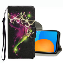 Load image into Gallery viewer, Coloured Drawing Pattern Leather Phone Case, For OPPO A16, For Huawei P Smart 2021, For vivo Y21