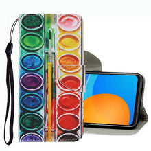 Load image into Gallery viewer, Coloured Drawing Pattern Leather Phone Case, For OPPO A16, For Huawei P Smart 2021, For vivo Y21