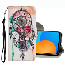 Load image into Gallery viewer, Coloured Drawing Pattern Leather Phone Case, For OPPO A16, For Huawei P Smart 2021, For vivo Y21
