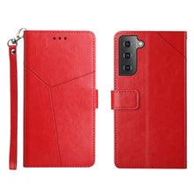 Load image into Gallery viewer, Y Stitching Horizontal Flip Leather Phone Case, For Samsung Galaxy S22, For Samsung Galaxy S22+, For Samsung Galaxy S22 Ultra