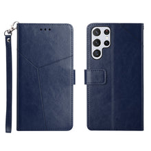 Load image into Gallery viewer, Y Stitching Horizontal Flip Leather Phone Case, For Samsung Galaxy S22, For Samsung Galaxy S22+, For Samsung Galaxy S22 Ultra