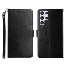 Load image into Gallery viewer, Y Stitching Horizontal Flip Leather Phone Case, For Samsung Galaxy S22, For Samsung Galaxy S22+, For Samsung Galaxy S22 Ultra