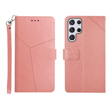Load image into Gallery viewer, Y Stitching Horizontal Flip Leather Phone Case, For Samsung Galaxy S22, For Samsung Galaxy S22+, For Samsung Galaxy S22 Ultra
