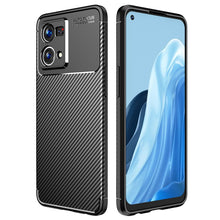 Load image into Gallery viewer, Carbon Fiber Texture Shockproof TPU Phone Case, For OPPO Reno7 4G Global