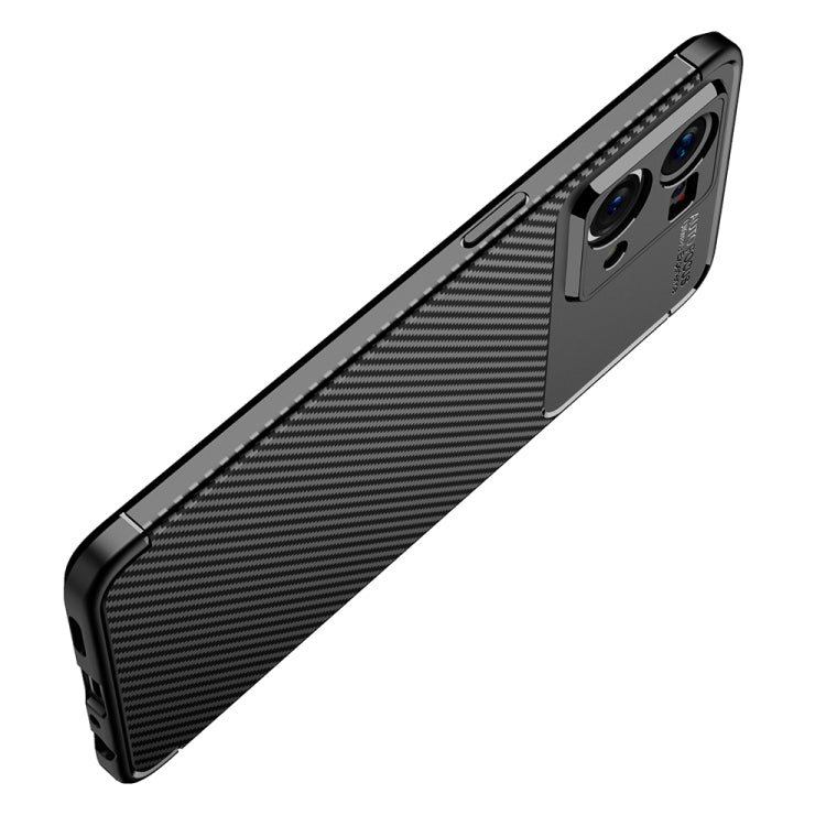 Carbon Fiber Texture Shockproof TPU Phone Case, For OPPO Reno7 4G Global