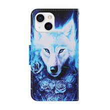 Load image into Gallery viewer, Coloured Drawing Pattern Leather Phone Case, For iPhone 13 mini, For iPhone 13, For iPhone 13 Pro
