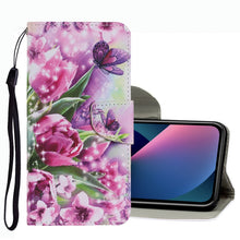 Load image into Gallery viewer, Coloured Drawing Pattern Leather Phone Case, For iPhone 13 mini, For iPhone 13, For iPhone 13 Pro