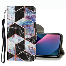 Load image into Gallery viewer, Coloured Drawing Pattern Leather Phone Case, For iPhone 13 mini, For iPhone 13, For iPhone 13 Pro