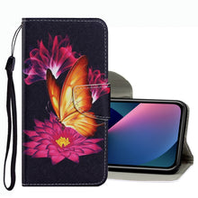 Load image into Gallery viewer, Coloured Drawing Pattern Leather Phone Case, For iPhone 13 mini, For iPhone 13, For iPhone 13 Pro