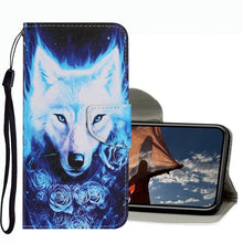 Load image into Gallery viewer, Coloured Drawing Pattern Leather Phone Case, For iPhone 13 mini, For iPhone 13, For iPhone 13 Pro