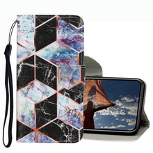 Load image into Gallery viewer, Coloured Drawing Pattern Leather Phone Case, For iPhone 13 mini, For iPhone 13, For iPhone 13 Pro