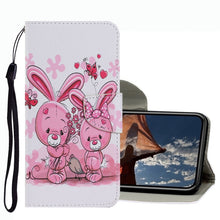 Load image into Gallery viewer, Coloured Drawing Pattern Leather Phone Case, For iPhone 13 mini, For iPhone 13, For iPhone 13 Pro