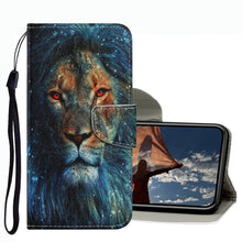 Load image into Gallery viewer, Coloured Drawing Pattern Leather Phone Case, For iPhone 13 mini, For iPhone 13, For iPhone 13 Pro