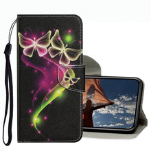 Load image into Gallery viewer, Coloured Drawing Pattern Leather Phone Case, For iPhone 13 mini, For iPhone 13, For iPhone 13 Pro