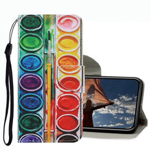 Load image into Gallery viewer, Coloured Drawing Pattern Leather Phone Case, For iPhone 13 mini, For iPhone 13, For iPhone 13 Pro