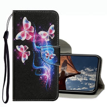 Load image into Gallery viewer, Coloured Drawing Pattern Leather Phone Case, For iPhone 13 mini, For iPhone 13, For iPhone 13 Pro