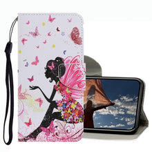 Load image into Gallery viewer, Coloured Drawing Pattern Leather Phone Case, For iPhone 13 mini, For iPhone 13, For iPhone 13 Pro