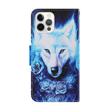 Load image into Gallery viewer, Coloured Drawing Pattern Leather Phone Case, For iPhone 13 Pro Max