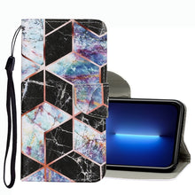 Load image into Gallery viewer, Coloured Drawing Pattern Leather Phone Case, For iPhone 13 Pro Max