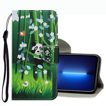 Load image into Gallery viewer, Coloured Drawing Pattern Leather Phone Case, For iPhone 13 Pro Max