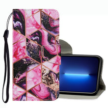 Load image into Gallery viewer, Coloured Drawing Pattern Leather Phone Case, For iPhone 13 Pro Max