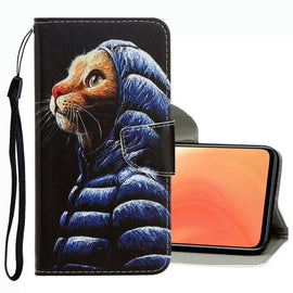 3D Colored Drawing Leather Phone Case, For Xiaomi Mi 10T / 10T Pro, For Xiaomi Mi 10T Lite, For Xiaomi Poco X3 NFC