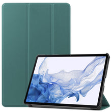 Load image into Gallery viewer, Three-folding Holder Custer Texture Leather Tablet Case, For Samsung Galaxy Tab S8