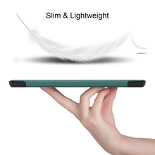 Load image into Gallery viewer, Three-folding Holder Custer Texture Leather Tablet Case, For Samsung Galaxy Tab S8
