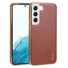 Load image into Gallery viewer, SULADA Shockproof TPU + Handmade Leather Phone Case, For Samsung Galaxy S22 5G, For Samsung Galaxy S22 Ultra 5G, For Samsung Galaxy S22+ 5G