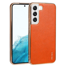 Load image into Gallery viewer, SULADA Shockproof TPU + Handmade Leather Phone Case, For Samsung Galaxy S22 5G, For Samsung Galaxy S22 Ultra 5G, For Samsung Galaxy S22+ 5G