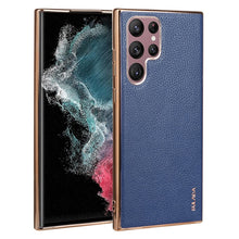 Load image into Gallery viewer, SULADA Shockproof TPU + Handmade Leather Phone Case, For Samsung Galaxy S22 5G, For Samsung Galaxy S22 Ultra 5G, For Samsung Galaxy S22+ 5G