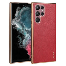 Load image into Gallery viewer, SULADA Shockproof TPU + Handmade Leather Phone Case, For Samsung Galaxy S22 5G, For Samsung Galaxy S22 Ultra 5G, For Samsung Galaxy S22+ 5G