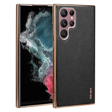 Load image into Gallery viewer, SULADA Shockproof TPU + Handmade Leather Phone Case, For Samsung Galaxy S22 5G, For Samsung Galaxy S22 Ultra 5G, For Samsung Galaxy S22+ 5G
