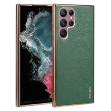 Load image into Gallery viewer, SULADA Shockproof TPU + Handmade Leather Phone Case, For Samsung Galaxy S22 5G, For Samsung Galaxy S22 Ultra 5G, For Samsung Galaxy S22+ 5G