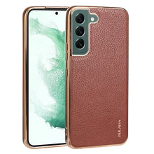 Load image into Gallery viewer, SULADA Shockproof TPU + Handmade Leather Phone Case, For Samsung Galaxy S22 5G, For Samsung Galaxy S22 Ultra 5G, For Samsung Galaxy S22+ 5G