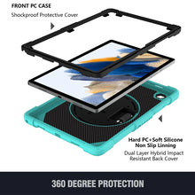 Load image into Gallery viewer, Rotary Grab Silicone + PC Tablet Case, For Samsung Galaxy Tab A8 10.5 2021