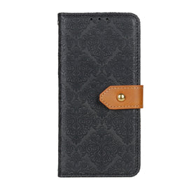 European Floral Embossed Leather Phone Case, For Samsung Galaxy M53 5G