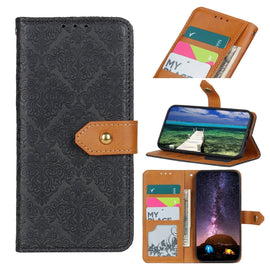 European Floral Embossed Leather Phone Case, For Samsung Galaxy M53 5G
