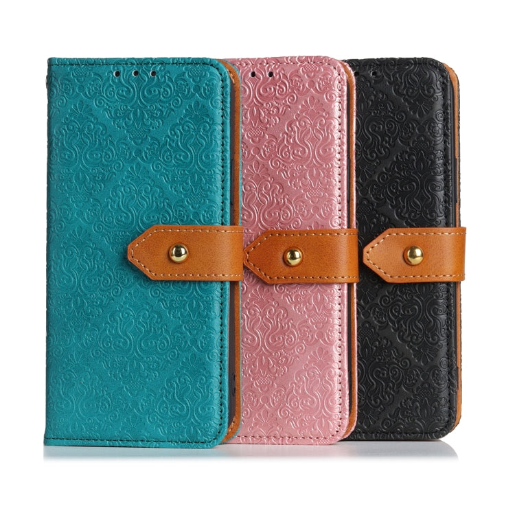 European Floral Embossed Leather Phone Case, For Samsung Galaxy M53 5G