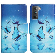 Load image into Gallery viewer, Painted Pattern Horizontal Flip Leather Phone Case, For Samsung Galaxy S22 5G, For Samsung Galaxy S22+ 5G, For Samsung Galaxy S22 Ultra 5G