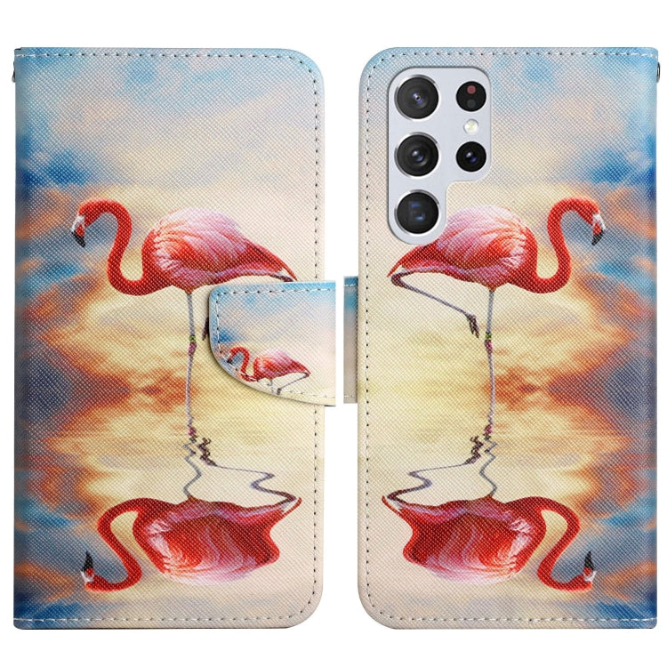 Painted Pattern Horizontal Flip Leather Phone Case, For Samsung Galaxy S22 5G, For Samsung Galaxy S22+ 5G, For Samsung Galaxy S22 Ultra 5G